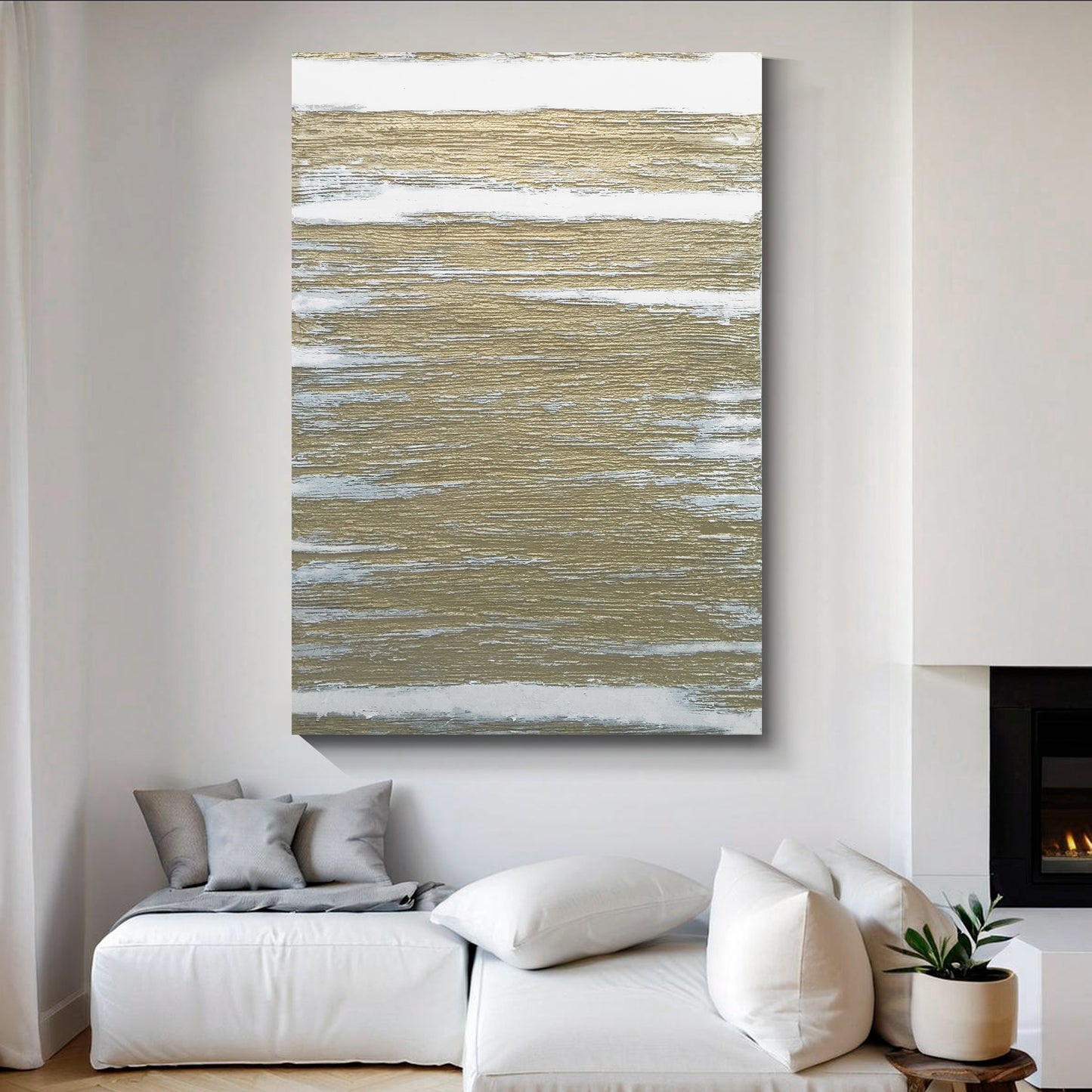 Modern abstract wall art, hand-painted oil painting