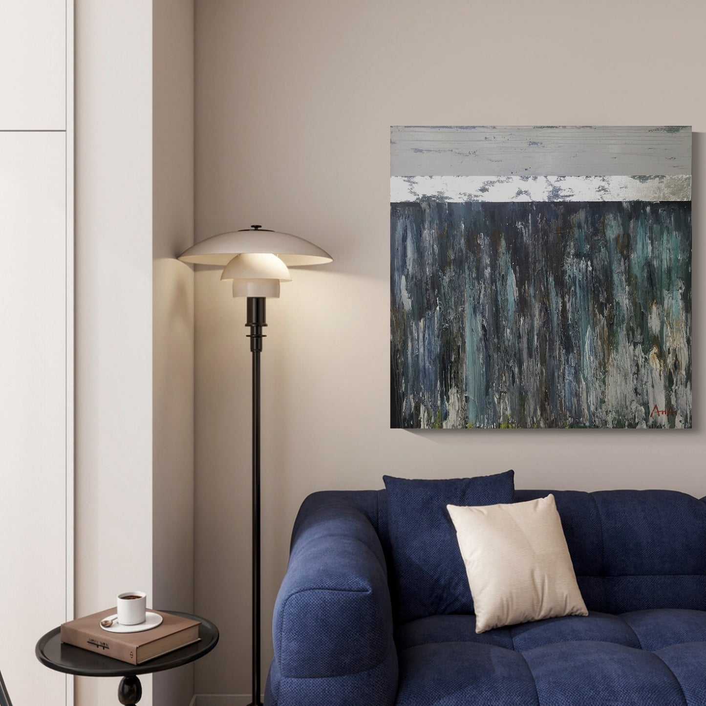 Modern abstract wall art, hand-painted oil painting