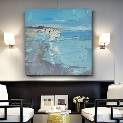 Modern abstract wall art, hand-painted oil painting