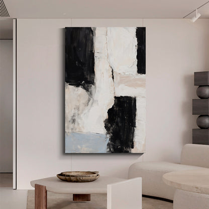 Modern abstract wall art, hand-painted oil painting