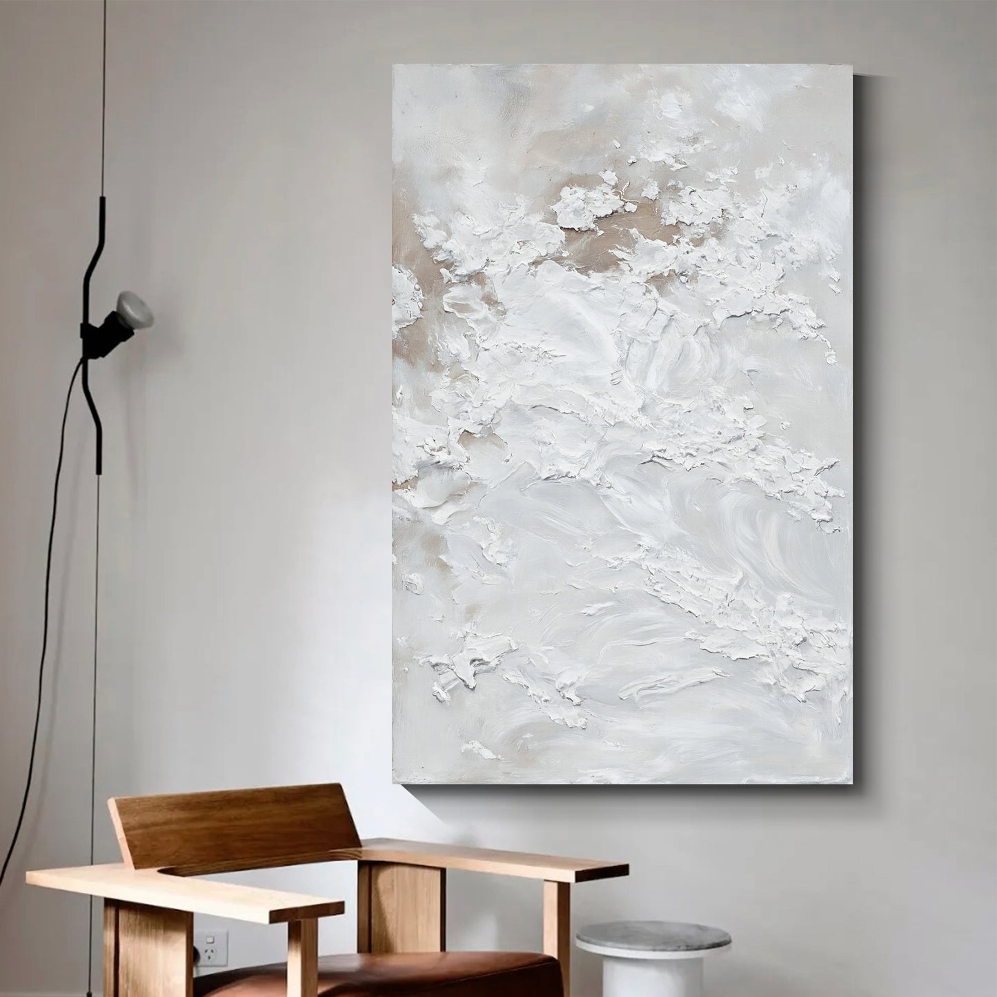 Modern abstract wall art, hand-painted oil painting