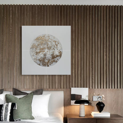 Moon hand-painted oil painting