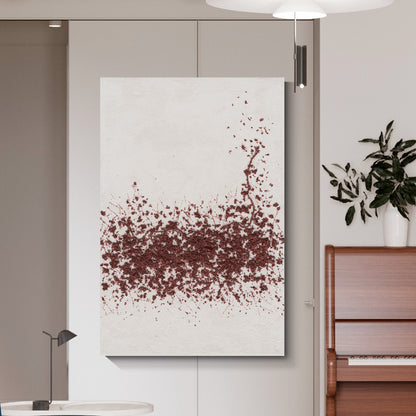 Modern minimalist wall art, hand-painted oil painting