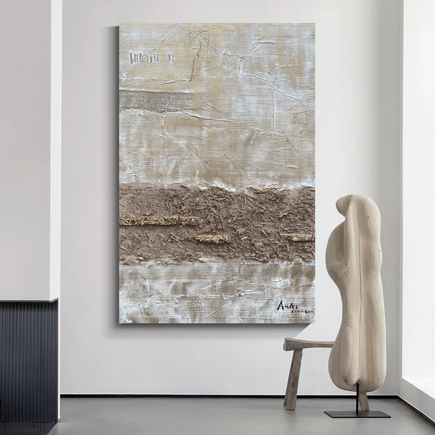 Modern abstract wall art, hand-painted oil painting