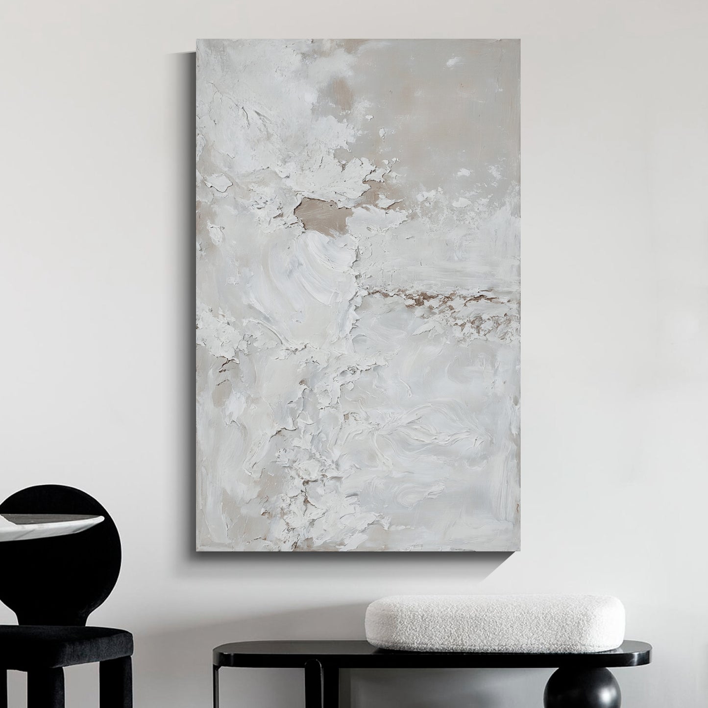 Modern abstract wall art, hand-painted oil painting