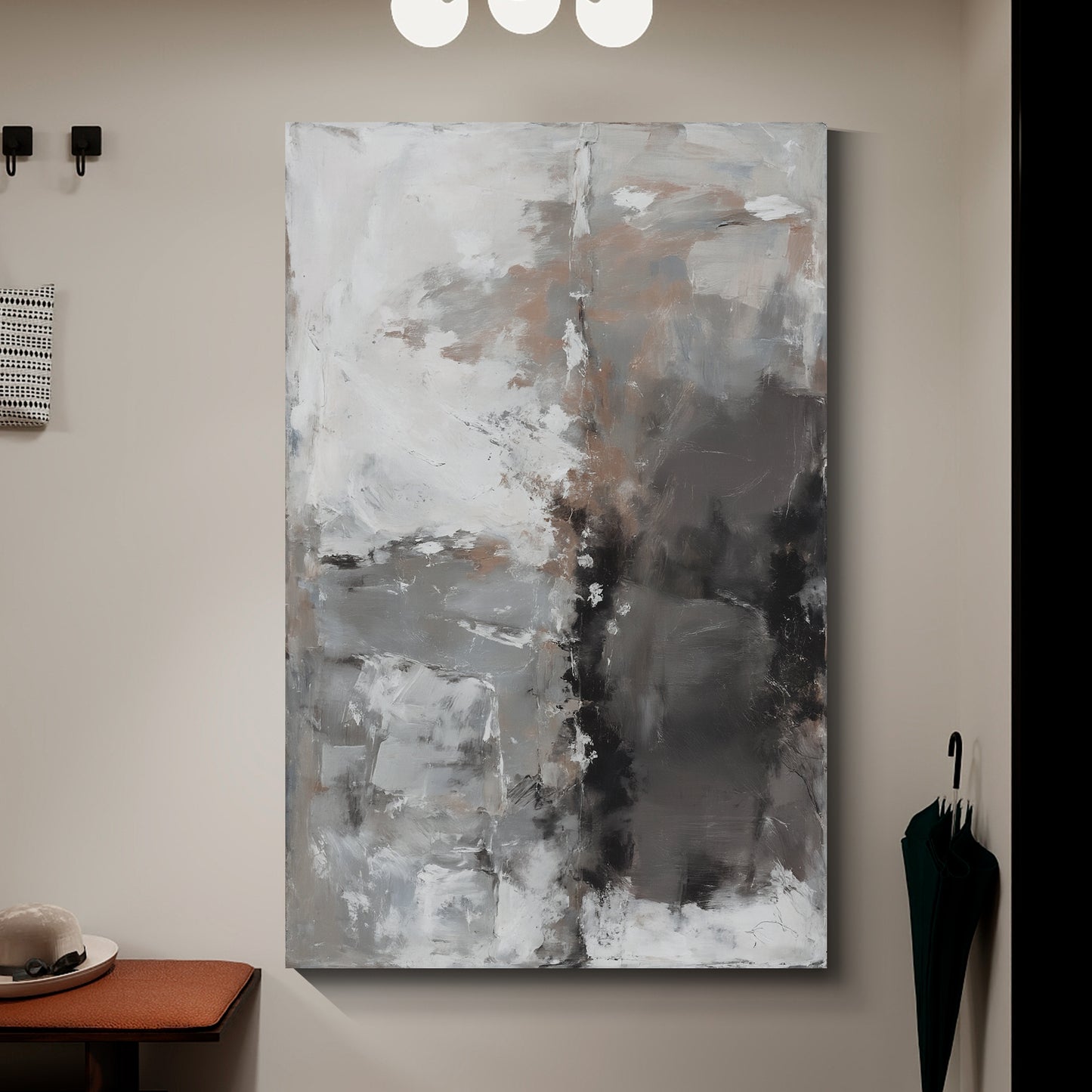 Modern abstract wall art, hand-painted oil painting