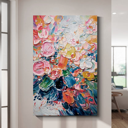 Modern abstract wall art, hand-painted oil painting
