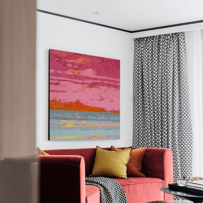 Modern abstract wall art, hand-painted oil painting