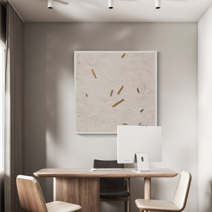 Beige abstract texture painting