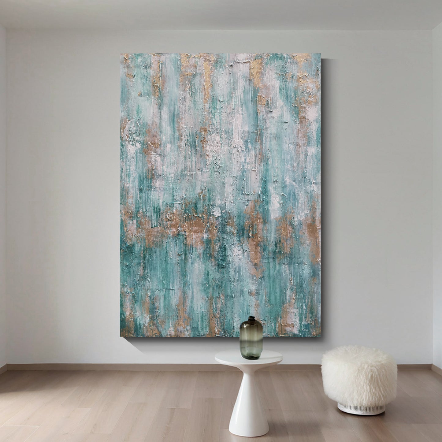 Modern abstract wall art, hand-painted oil painting