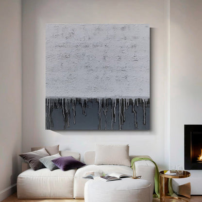 Modern abstract wall art, hand-painted oil painting