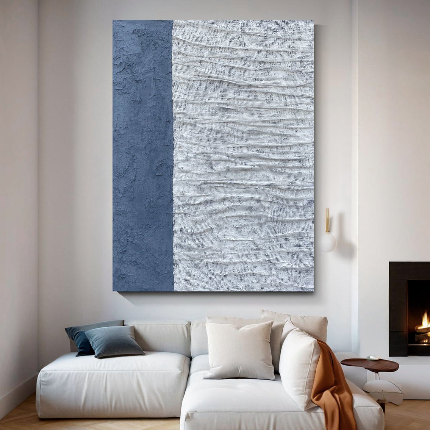 Modern abstract wall art, hand-painted oil painting