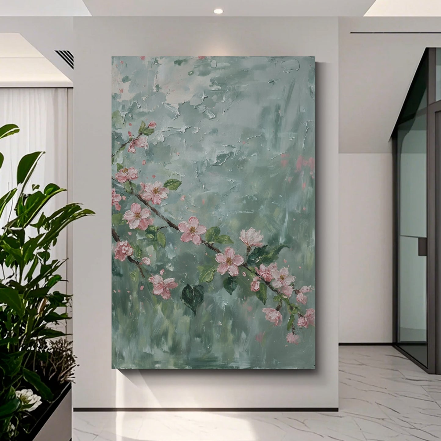 Modern abstract wall art, hand-painted oil painting