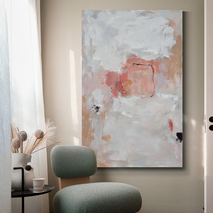 Modern abstract wall art, hand-painted oil painting