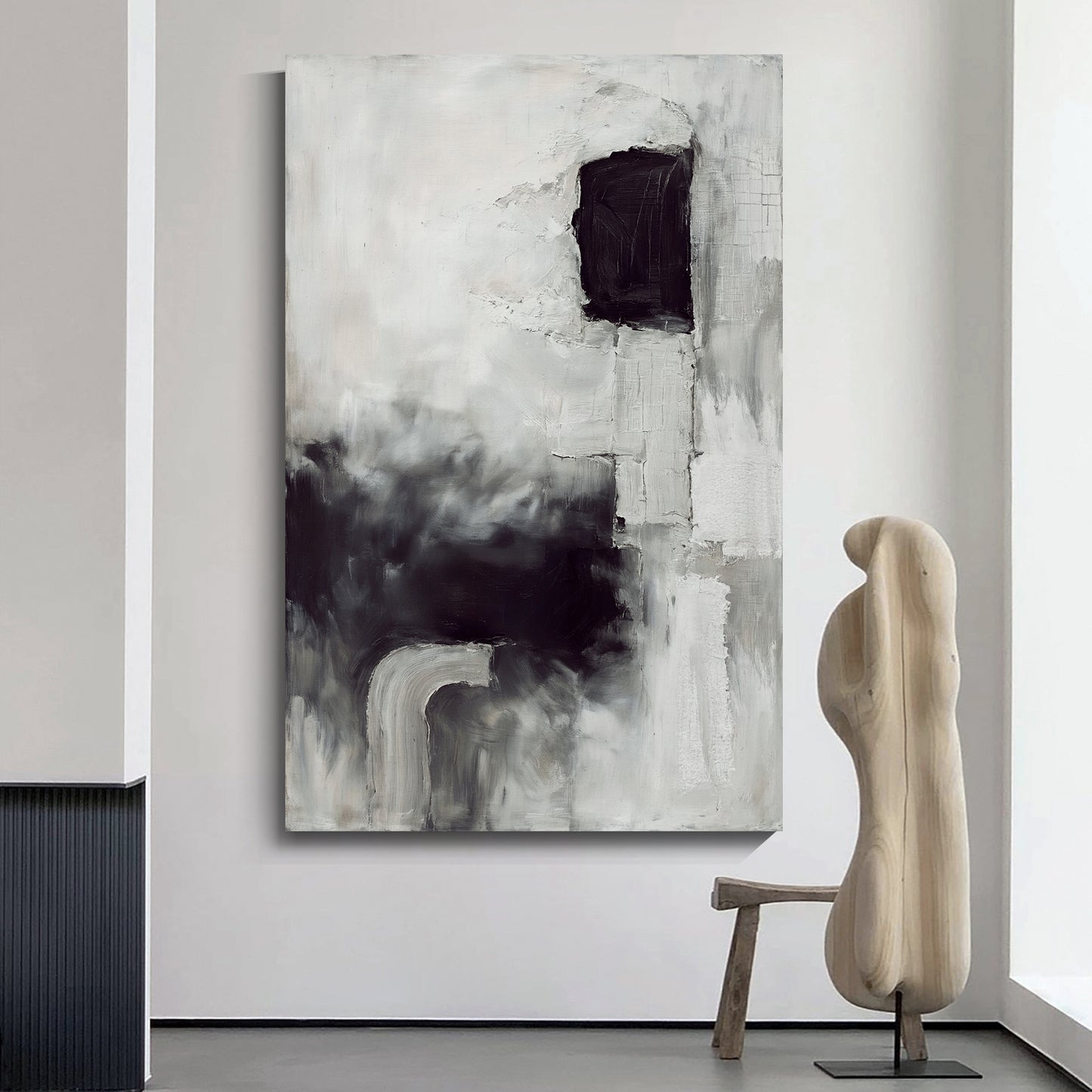 Modern abstract wall art, hand-painted oil painting