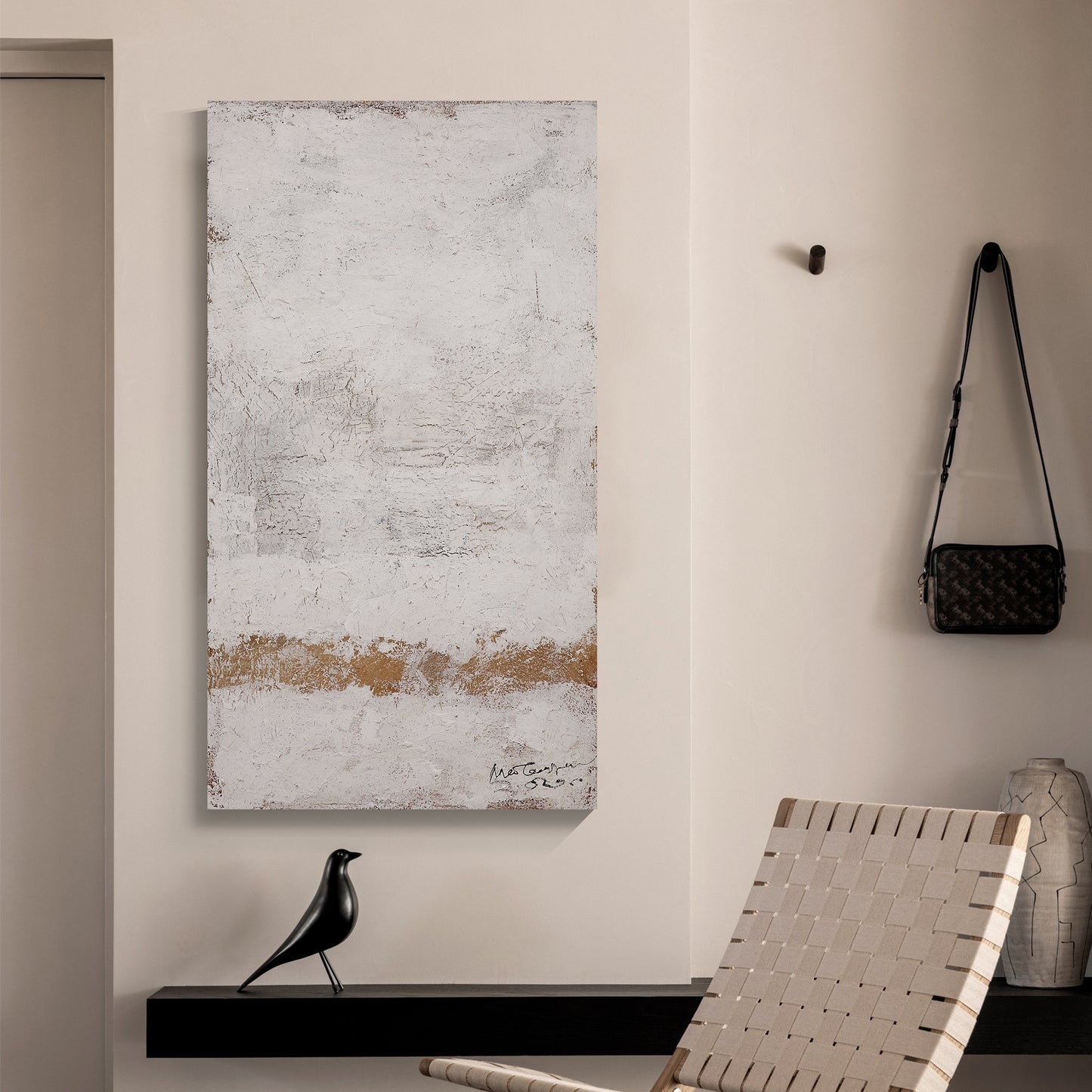 Modern abstract wall art, hand-painted oil painting