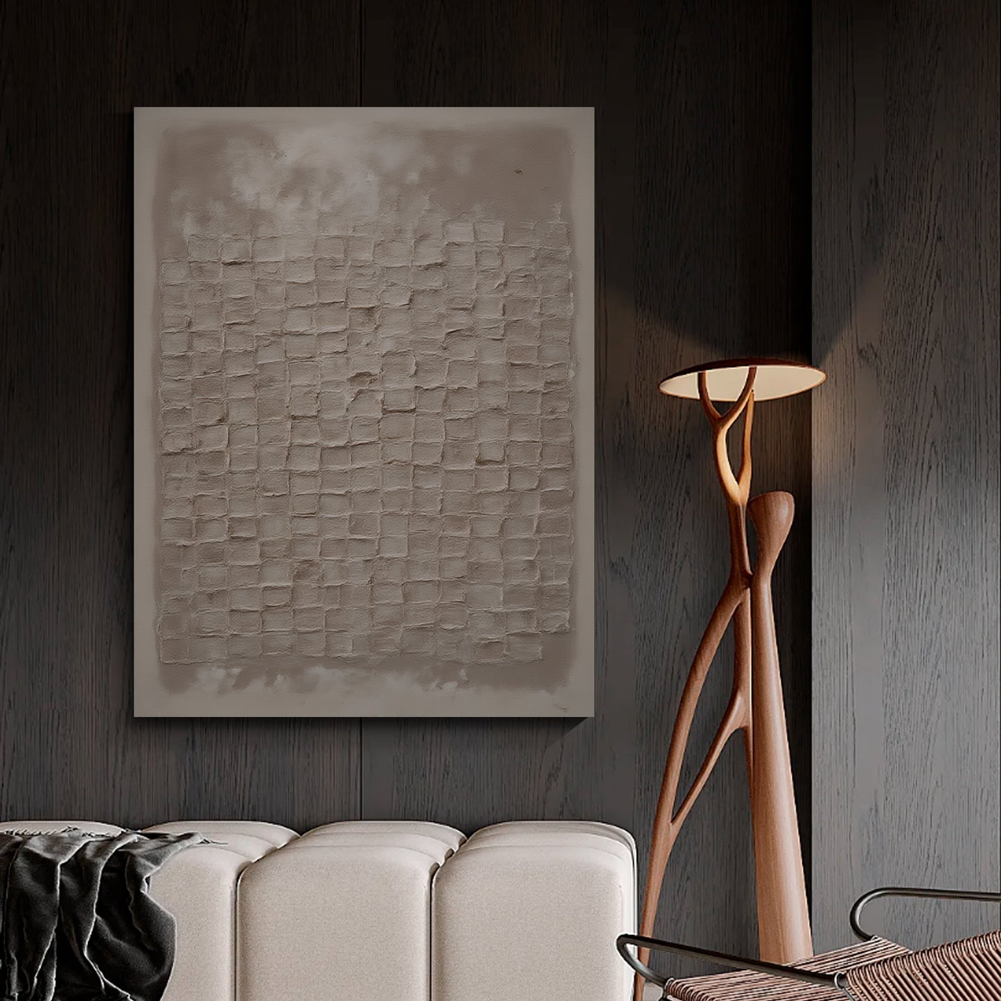 Modern abstract wall art, hand-painted oil painting