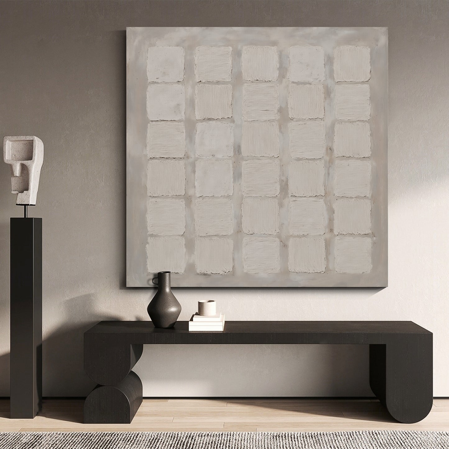 Modern abstract wall art, hand-painted oil painting