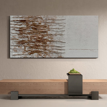 Banner modern abstract wall art, hand-painted oil painting