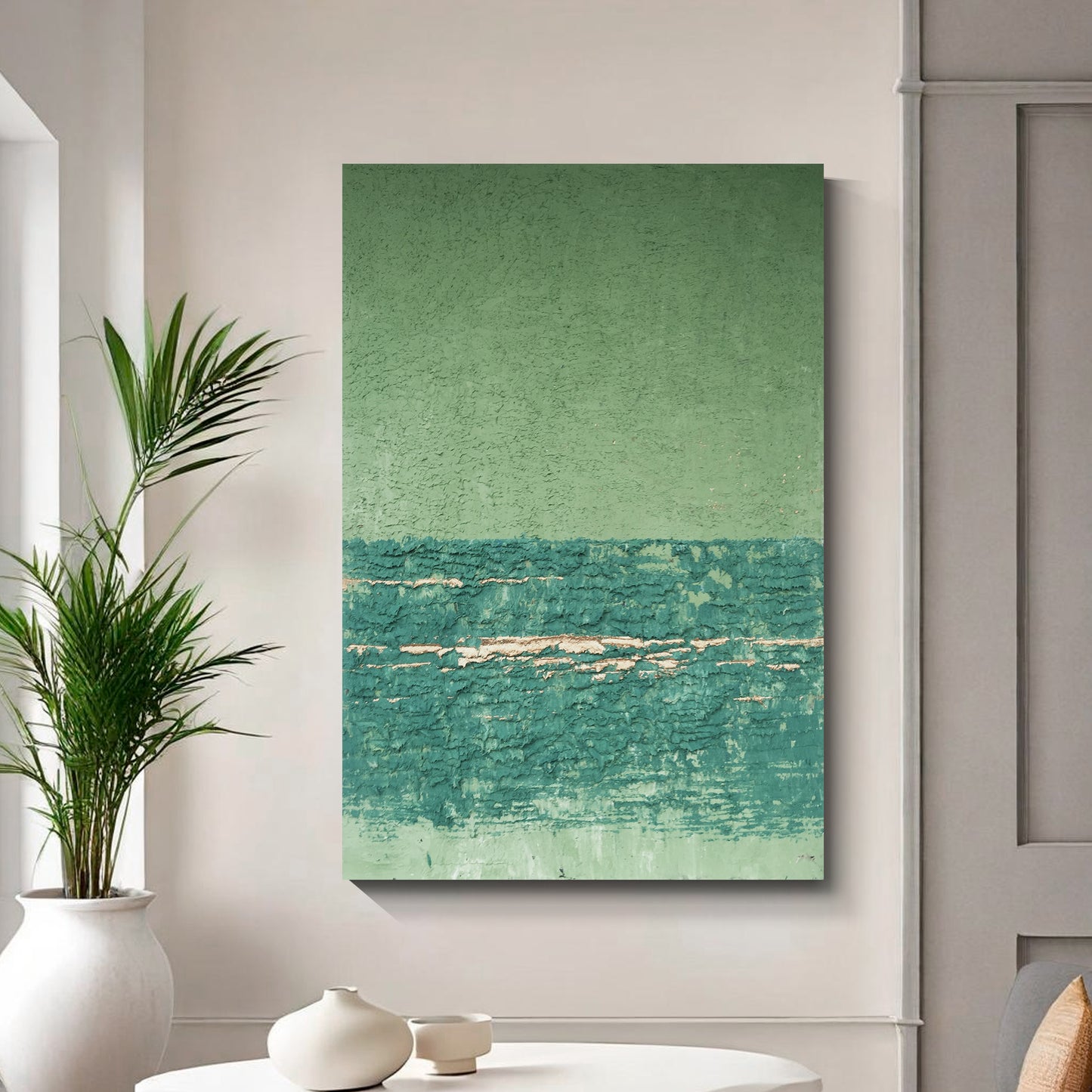 Modern abstract wall art, hand-painted oil painting