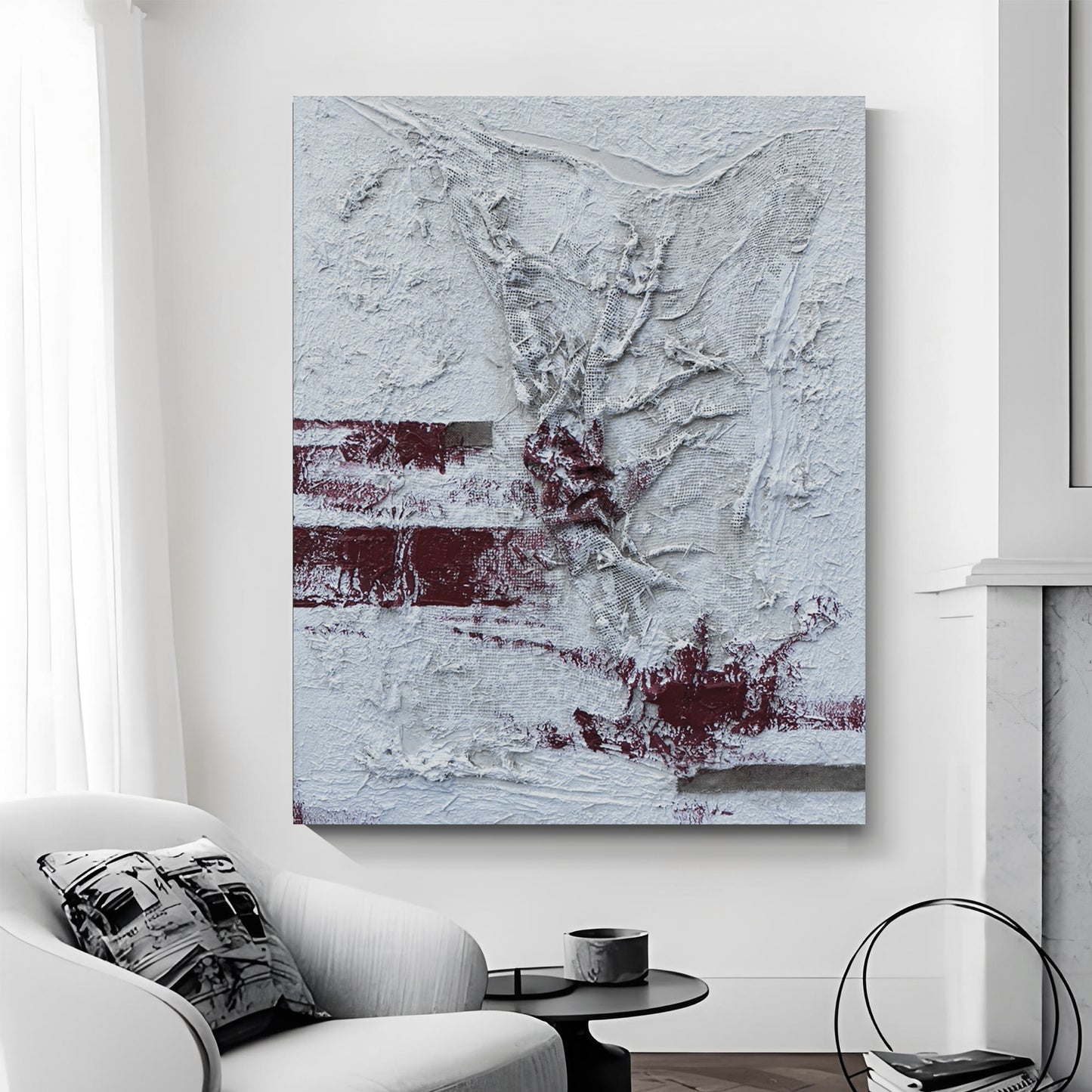 Modern abstract wall art, hand-painted oil painting
