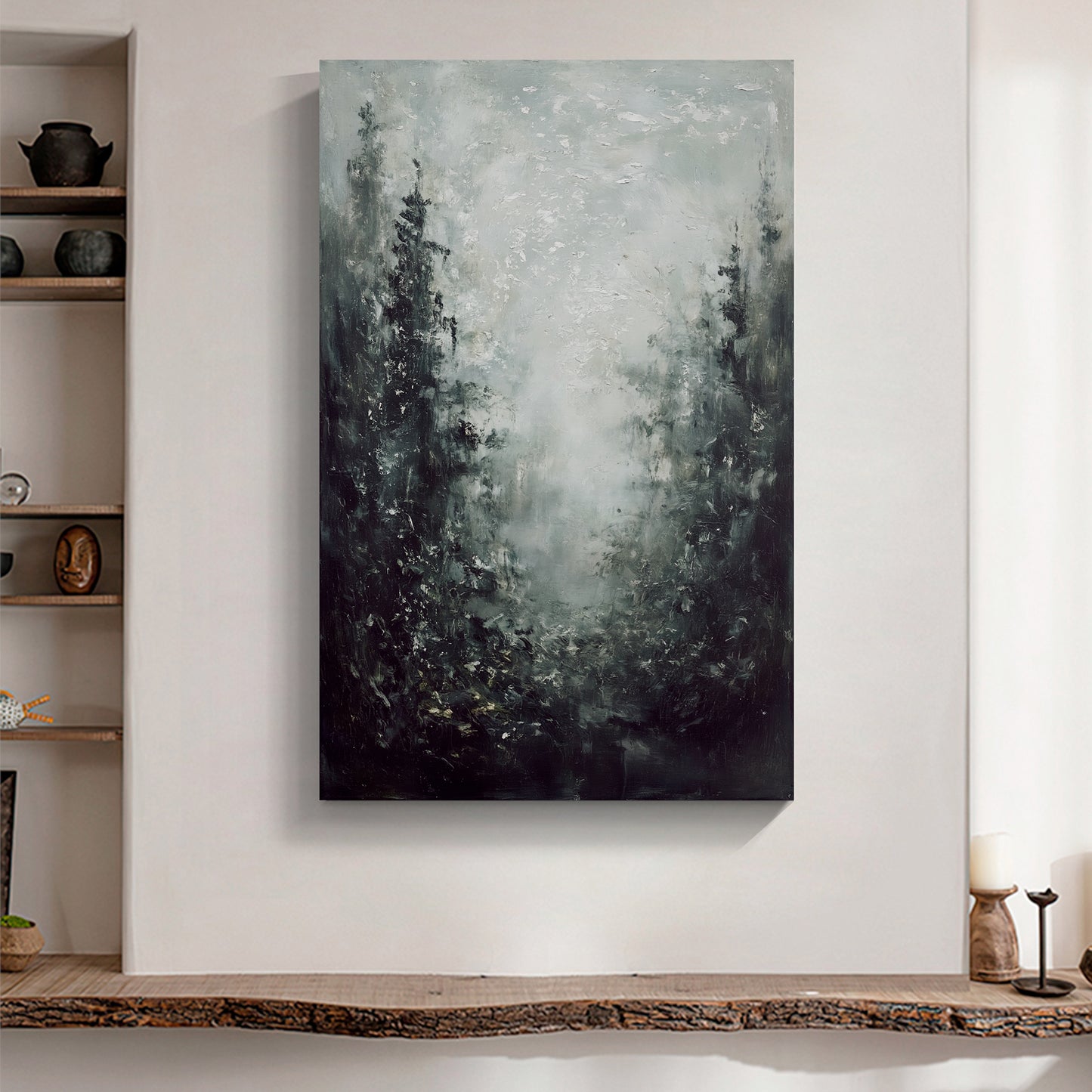 Modern abstract wall art, hand-painted oil painting