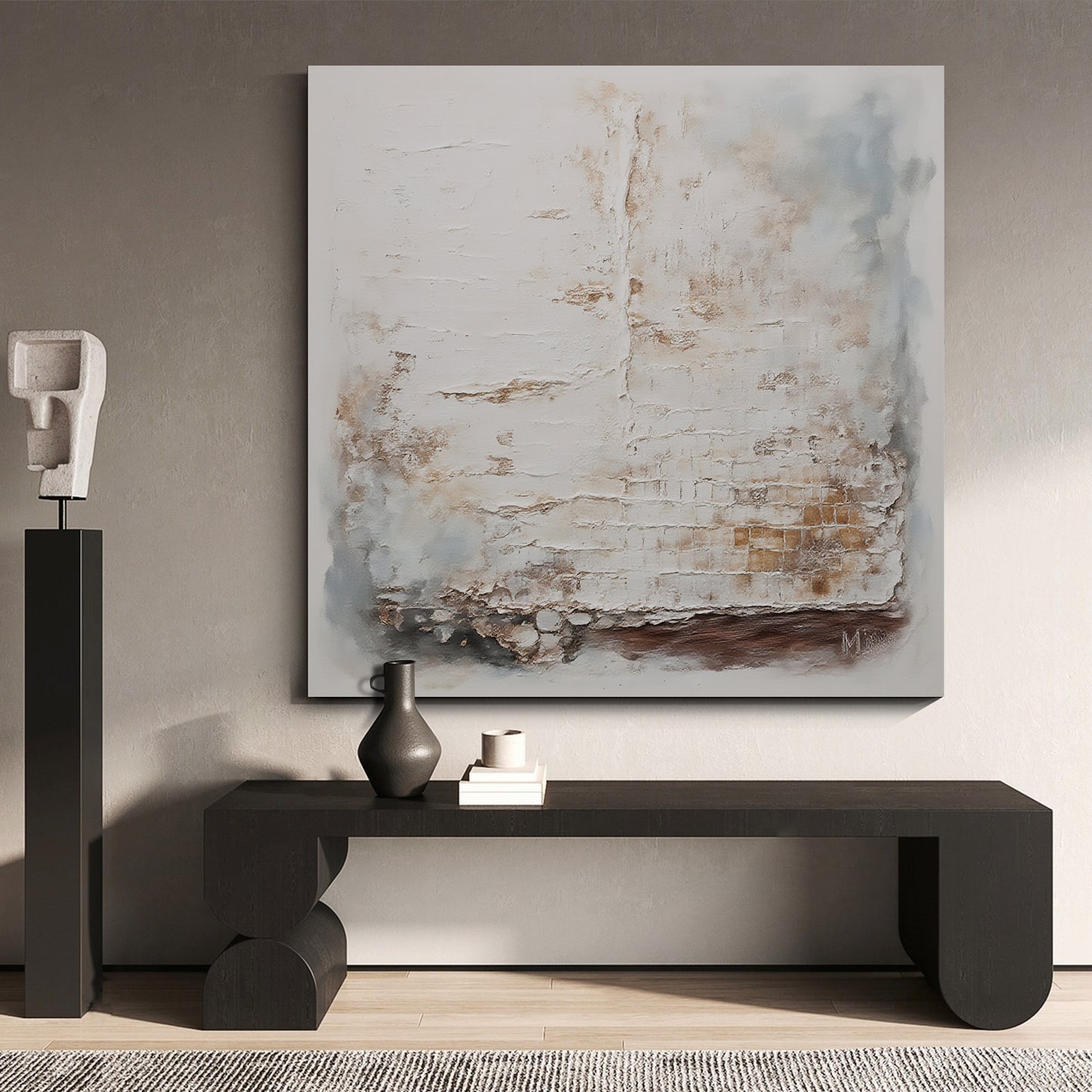 Modern abstract wall art, hand-painted oil painting