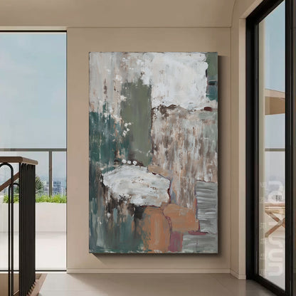 Modern abstract wall art, hand-painted oil painting