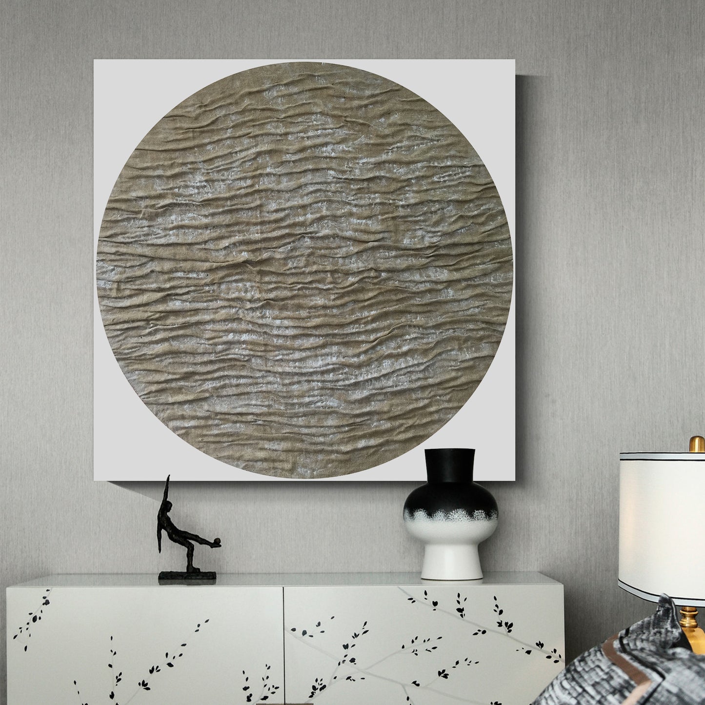 Modern abstract wall art, hand-painted oil painting