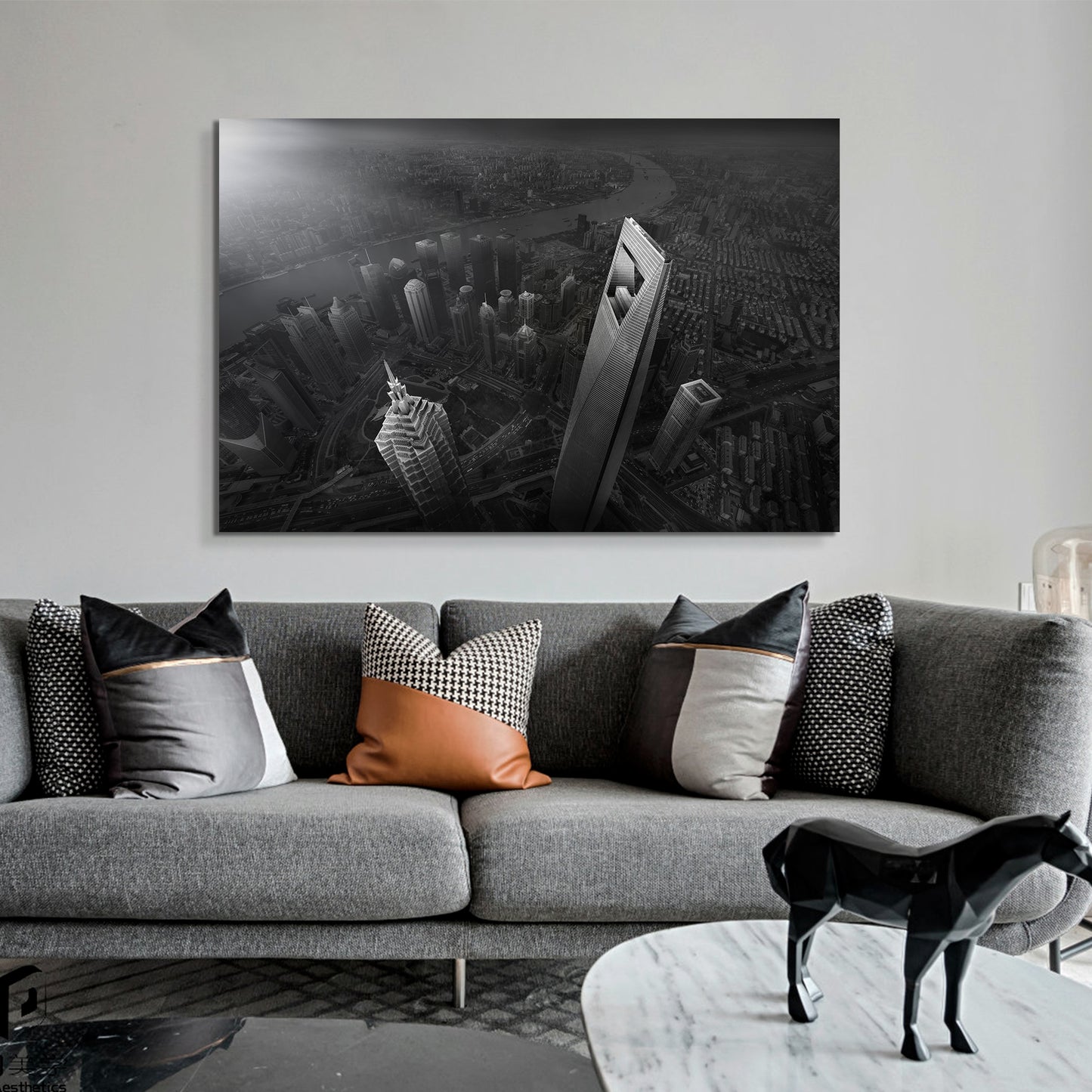 "Shanghai landscape"Frameless Acrylic Print