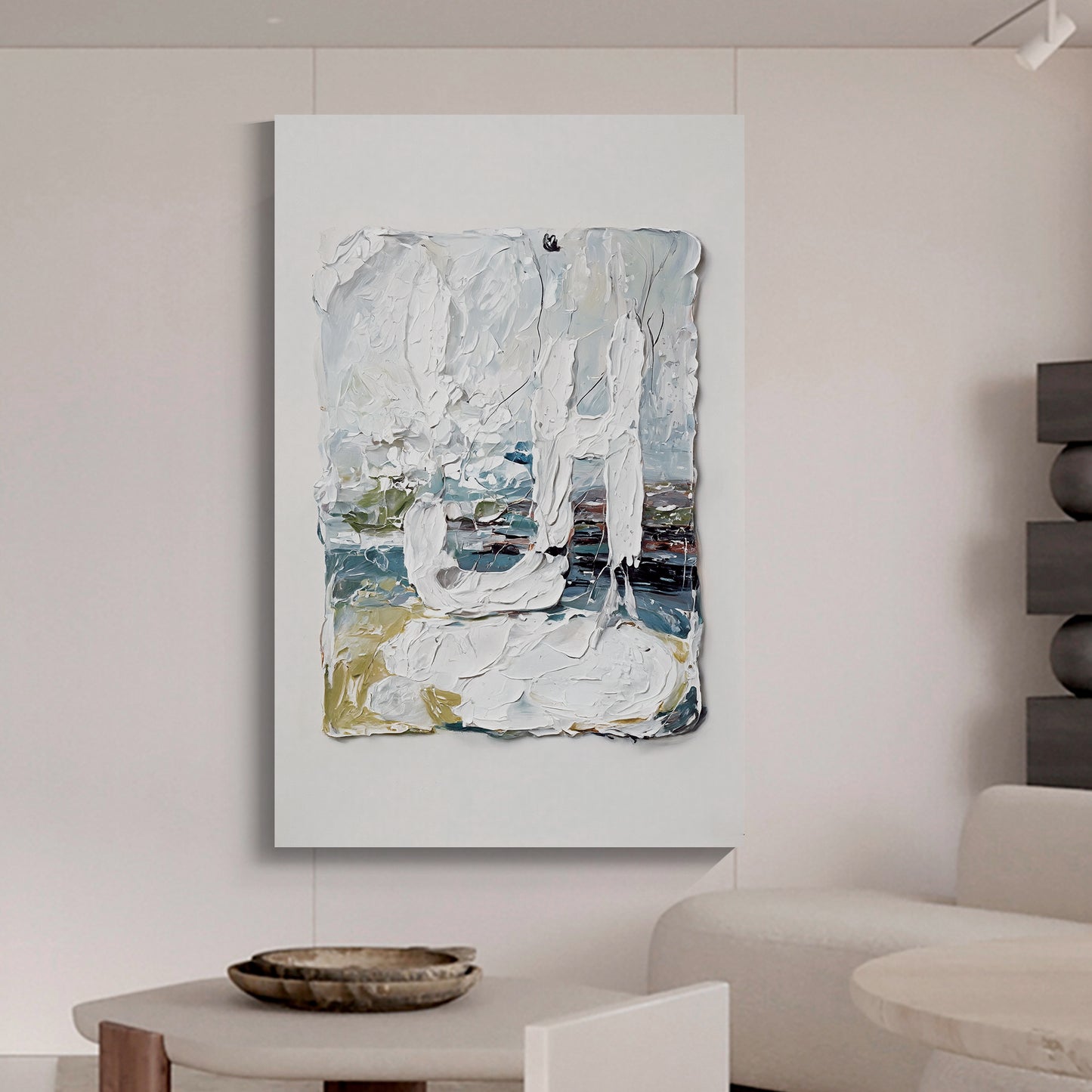 Modern abstract wall art, hand-painted oil painting