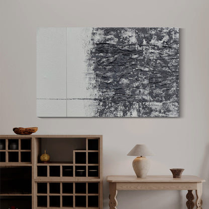 Banner modern abstract wall art, hand-painted oil painting
