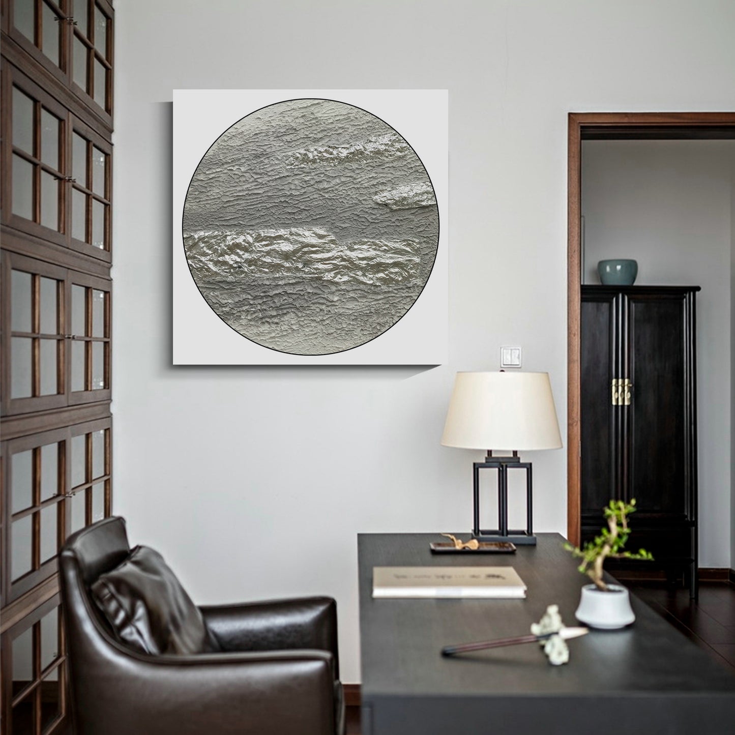 Modern abstract wall art, hand-painted oil painting