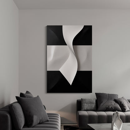 Beige and black Wall Sculptures, 3D Wood Wall Art, Minimalist Wall Hanging Home Decor