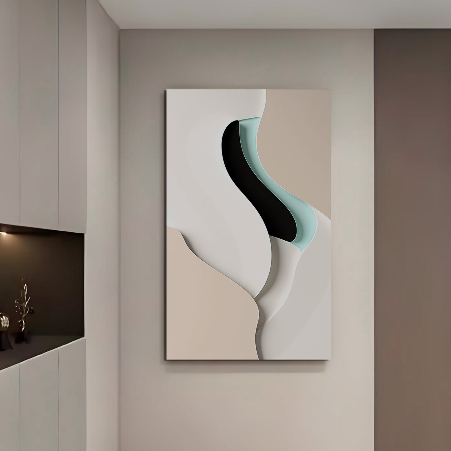 Wall Sculptures, 3D Wood Wall Art, Minimalist Wall Hanging Home Decor