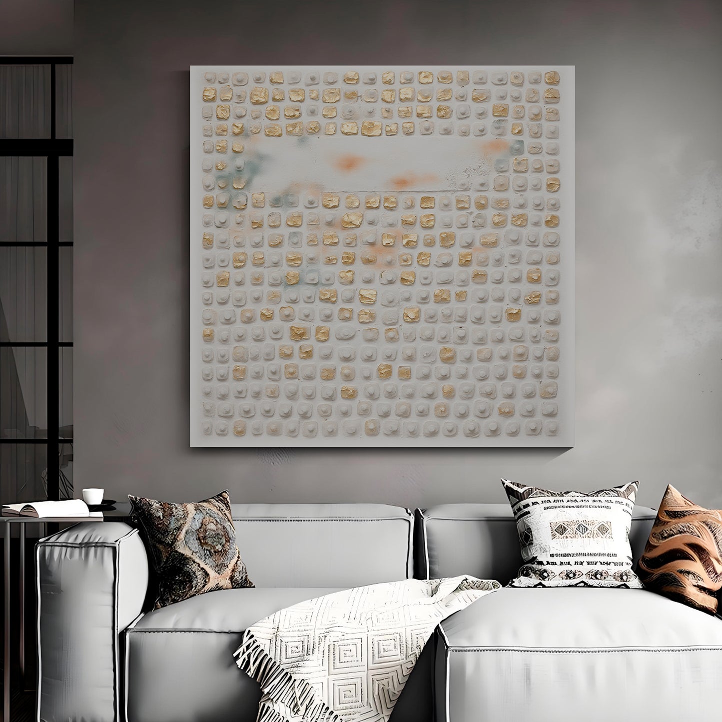 Modern abstract wall art, hand-painted oil painting