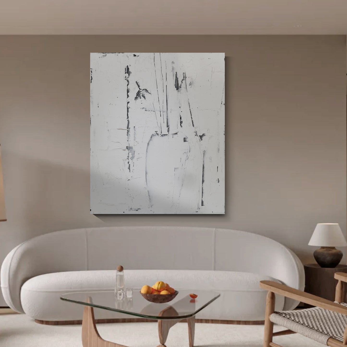 Modern abstract wall art, hand-painted oil painting