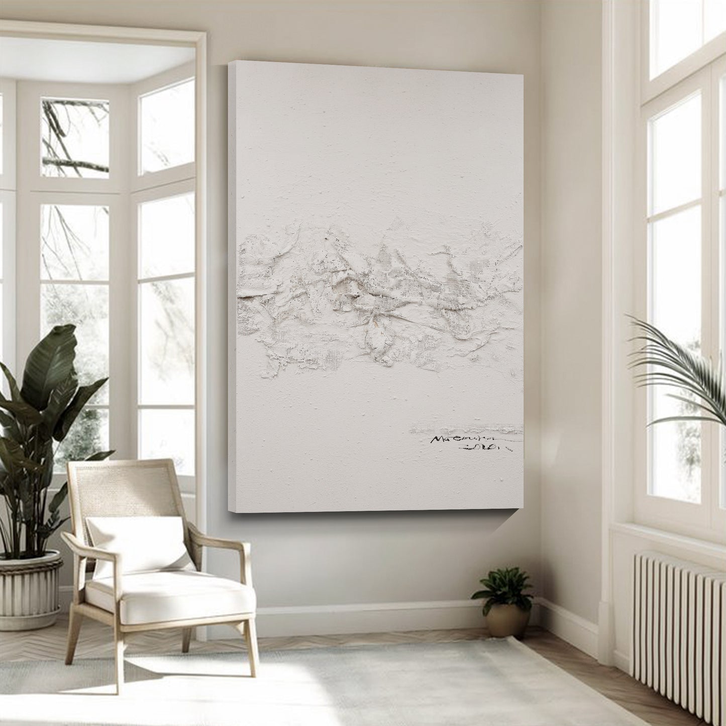 Modern abstract wall art, hand-painted oil painting