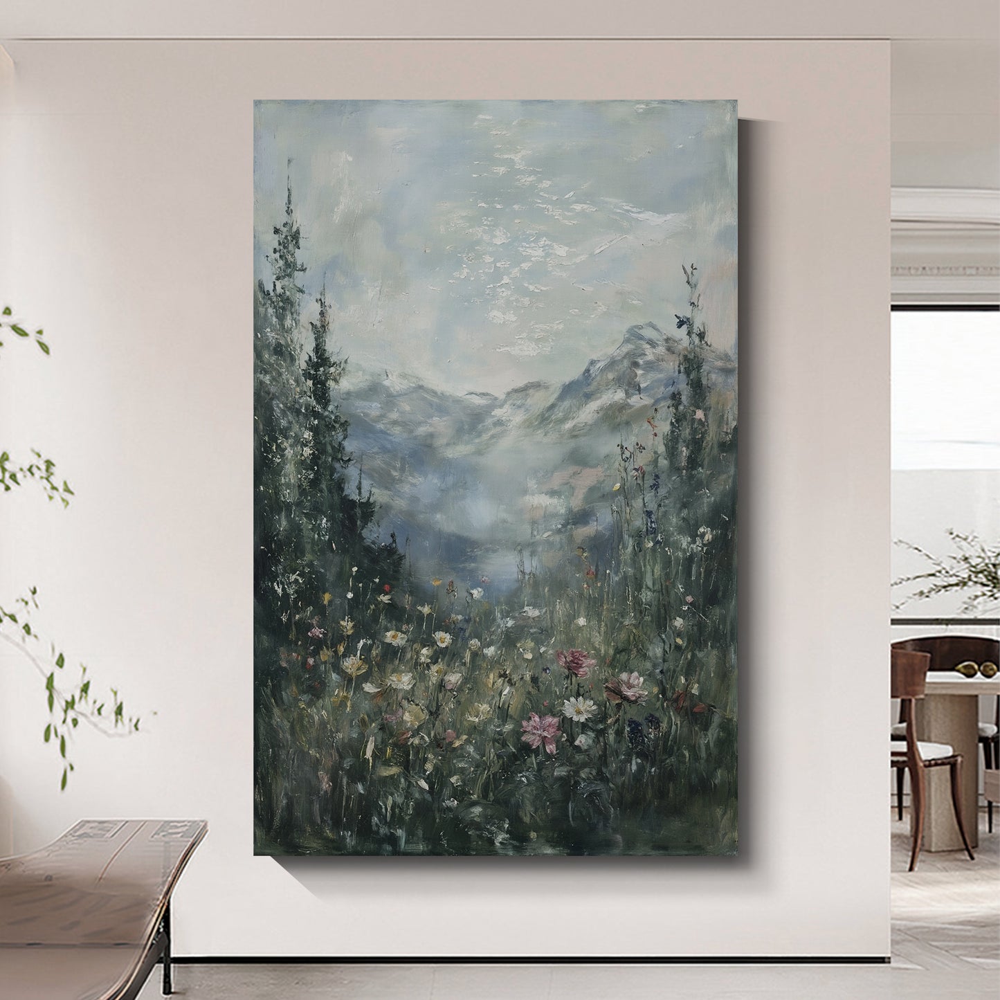 Modern abstract wall art, hand-painted oil painting