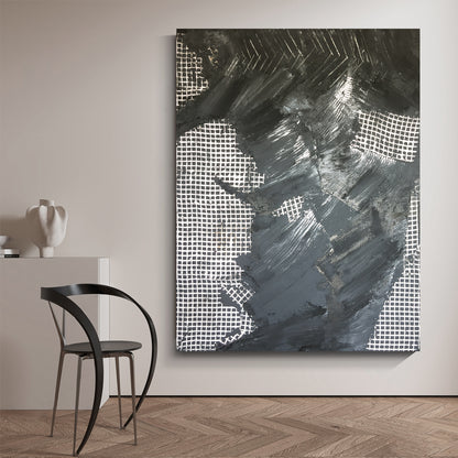 Modern abstract wall art, hand-painted oil painting