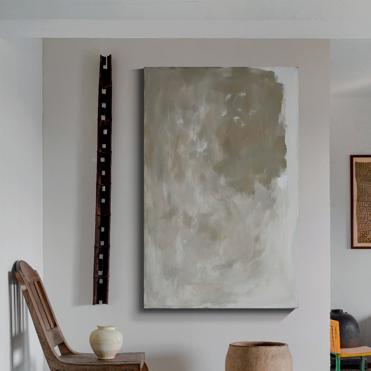 Modern abstract wall art, hand-painted oil painting
