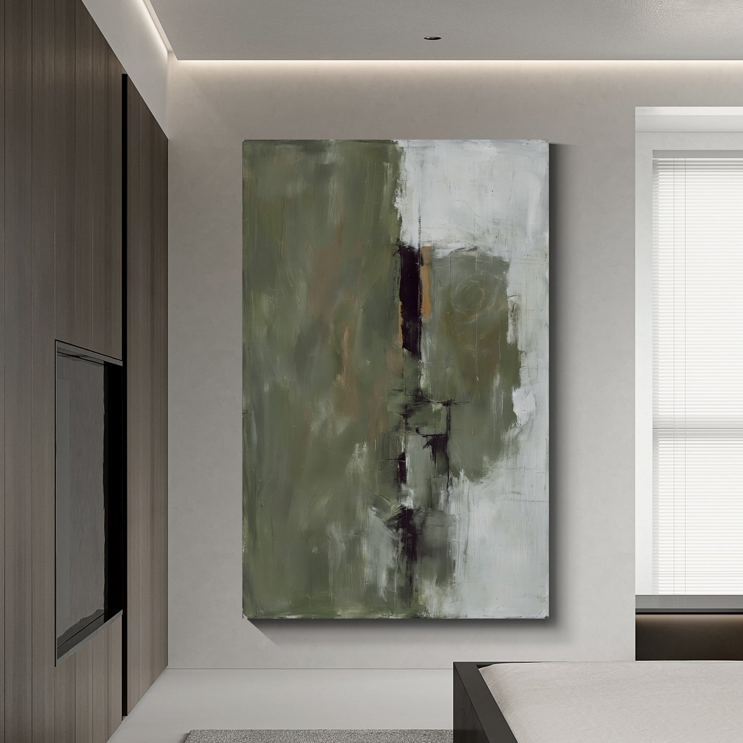 Modern abstract wall art, hand-painted oil painting