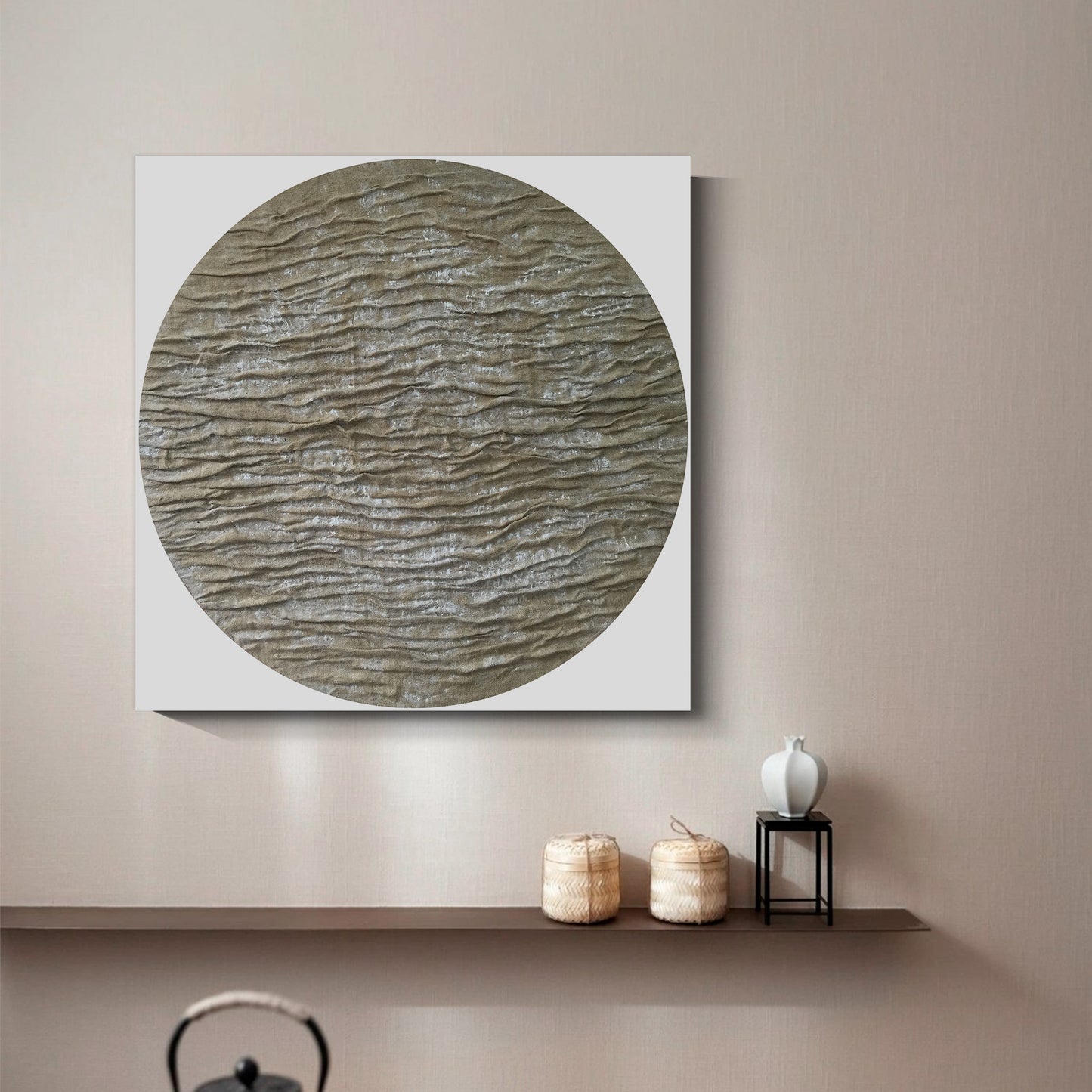 Modern abstract wall art, hand-painted oil painting