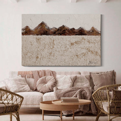 Banner modern abstract wall art, hand-painted oil painting