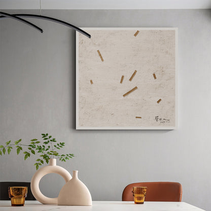 Beige abstract texture painting