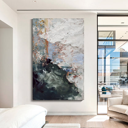 Modern abstract wall art, hand-painted oil painting