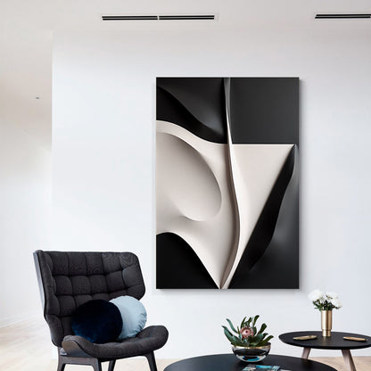 Beige and black Wall Sculptures, 3D Wood Wall Art, Minimalist Wall Hanging Home Decor
