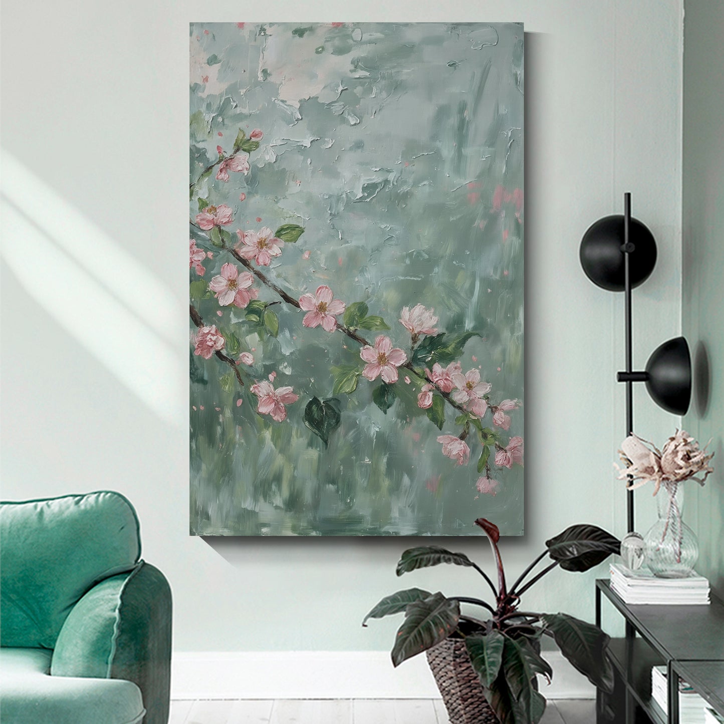 Modern abstract wall art, hand-painted oil painting