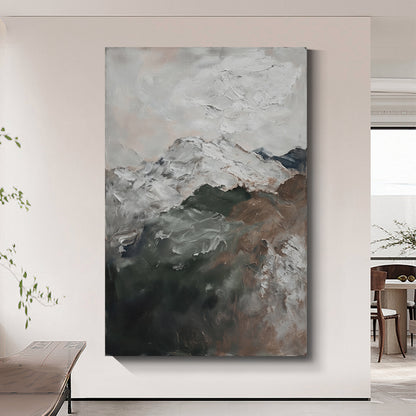 Modern abstract wall art, hand-painted oil painting