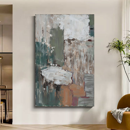Modern abstract wall art, hand-painted oil painting